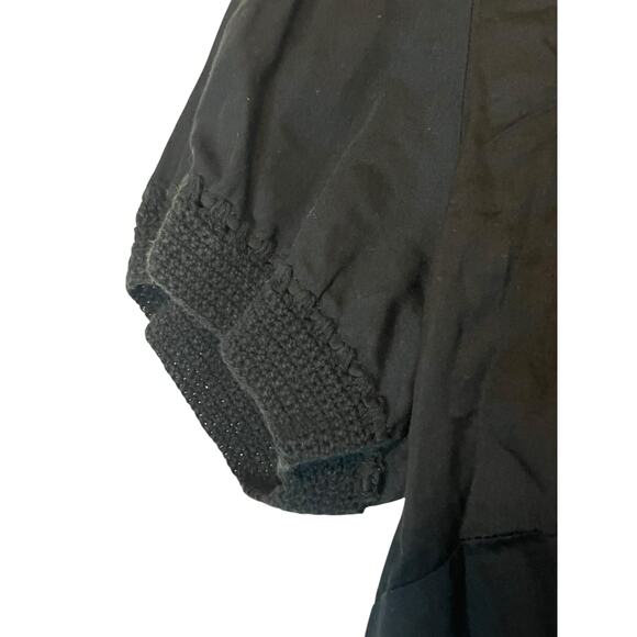 J Jill Short Sleeve Button front Shirt with crochet details size M - Picture 4 of 9